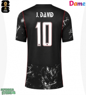 Canada Jonathan David #10 Replika Udebanetrøje Dame VM 2026 Kortærmet